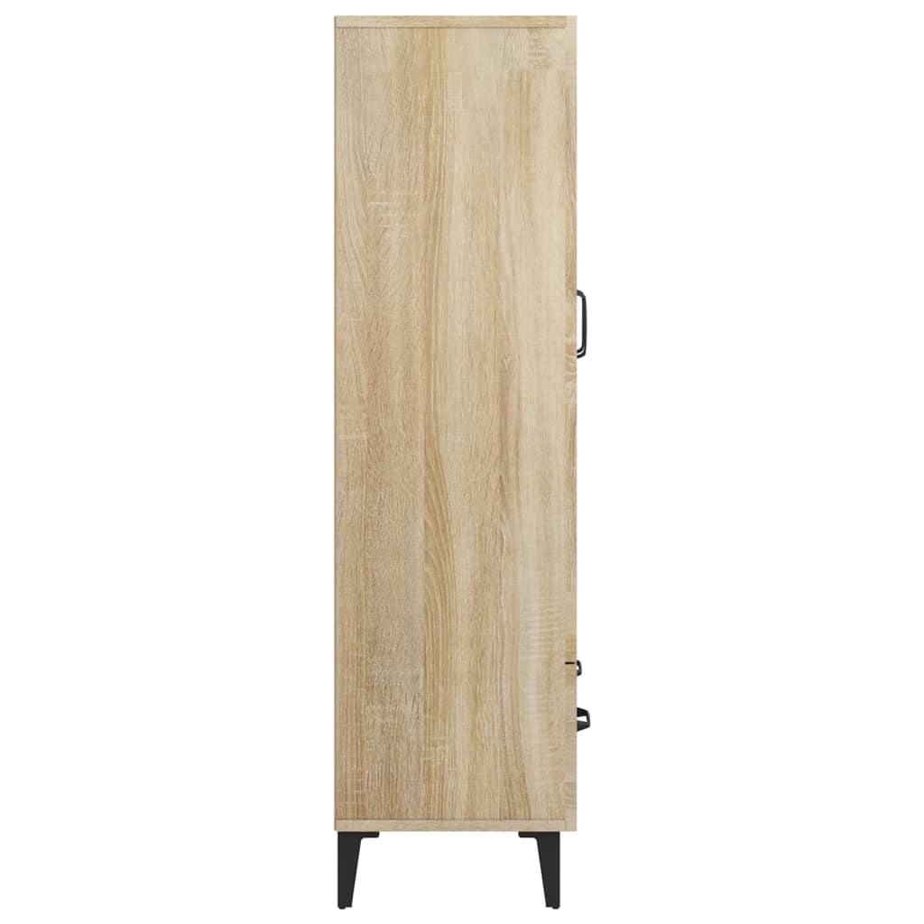 vidaXL Highboard Sonoma Oak 70x31x115 cm Engineered Wood
