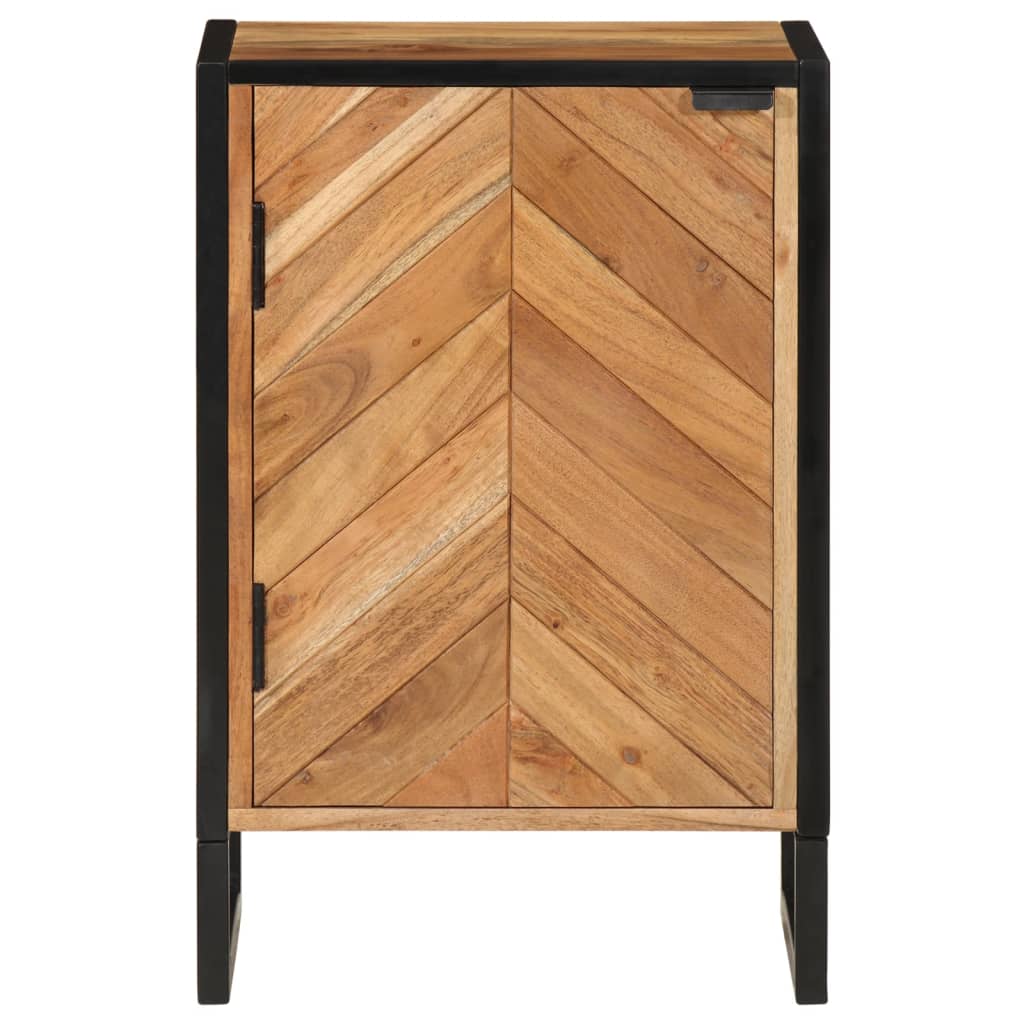 vidaXL Bathroom Cabinet 40x30x60 cm Solid Wood Acacia and Iron