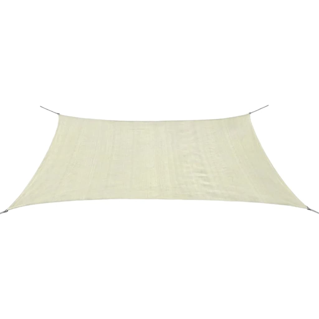 vidaXL Sunshade Sail HDPE Rectangular 2x4 m Cream