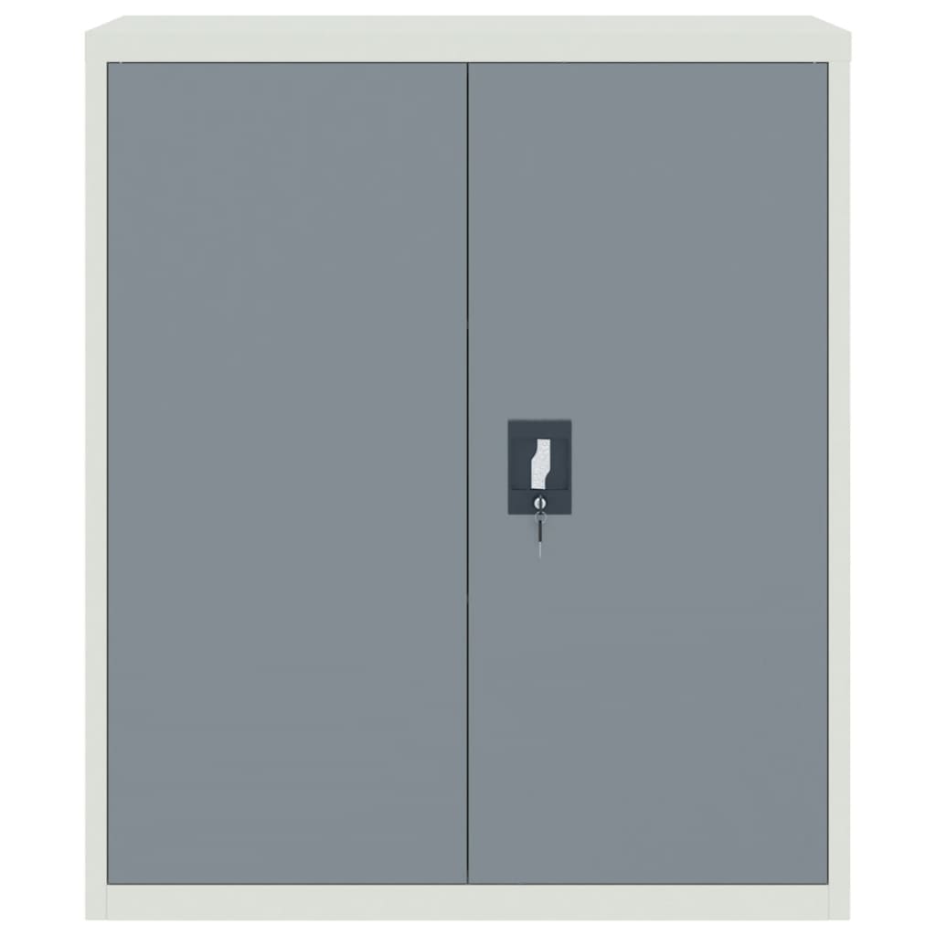 vidaXL File Cabinet Light Grey and Dark Grey 90x40x105 cm Steel