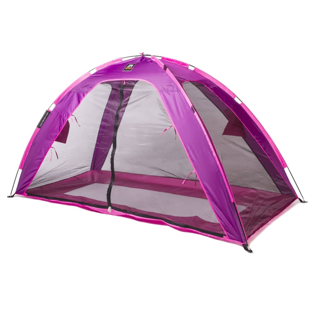 purple bed tent