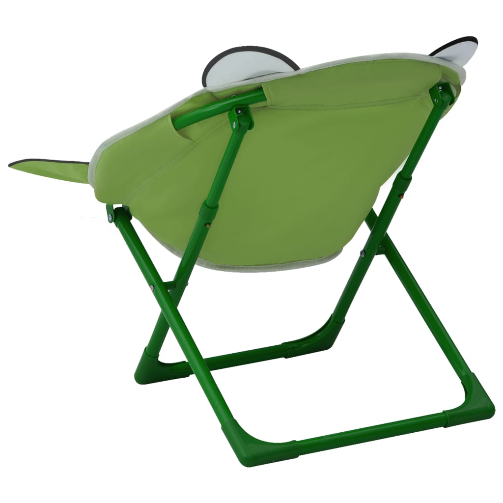 vidaXL Kids' Garden Chairs 2 pcs Green Fabric