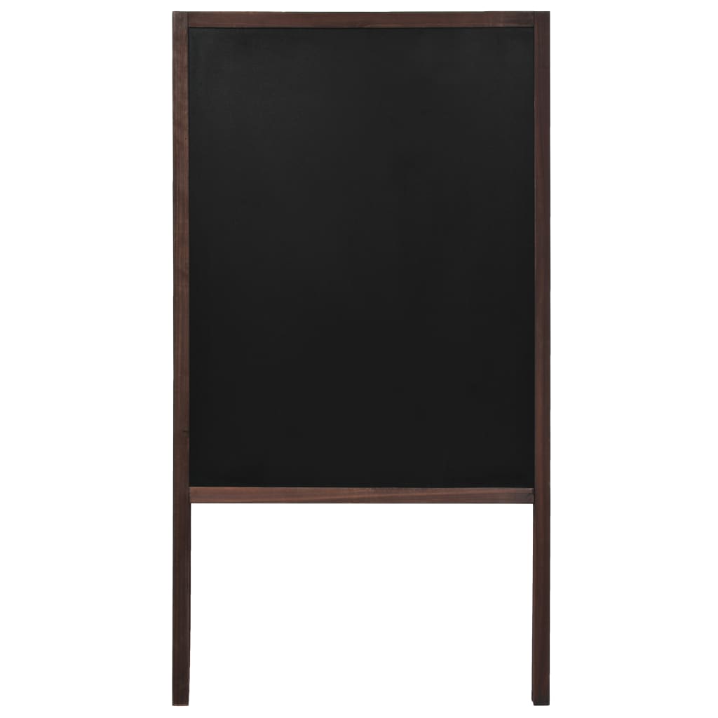 vidaXL Double-sided Blackboard Cedar Wood Free Standing 60x80 cm
