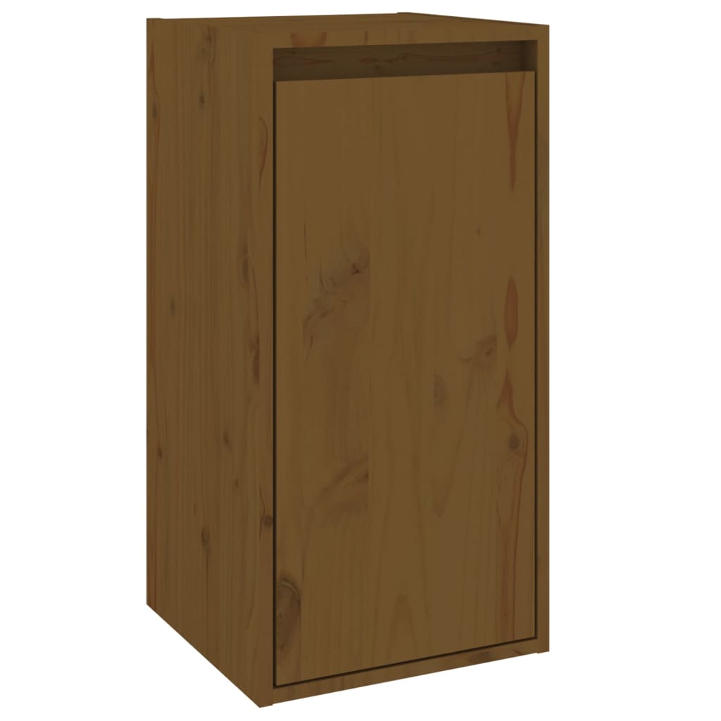 vidaXL Wall Cabinets 2 pcs Honey Brown 30x30x60 cm Solid Wood Pine