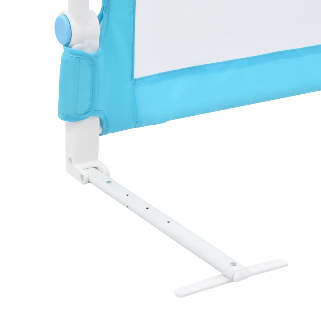 vidaXL Toddler Safety Bed Rail Blue 180x42 cm Polyester