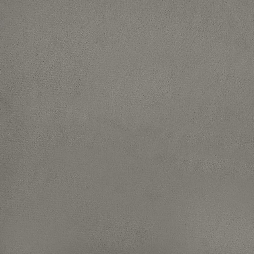 vidaXL Bed Frame Light Grey 135x190 cm Double Velvet