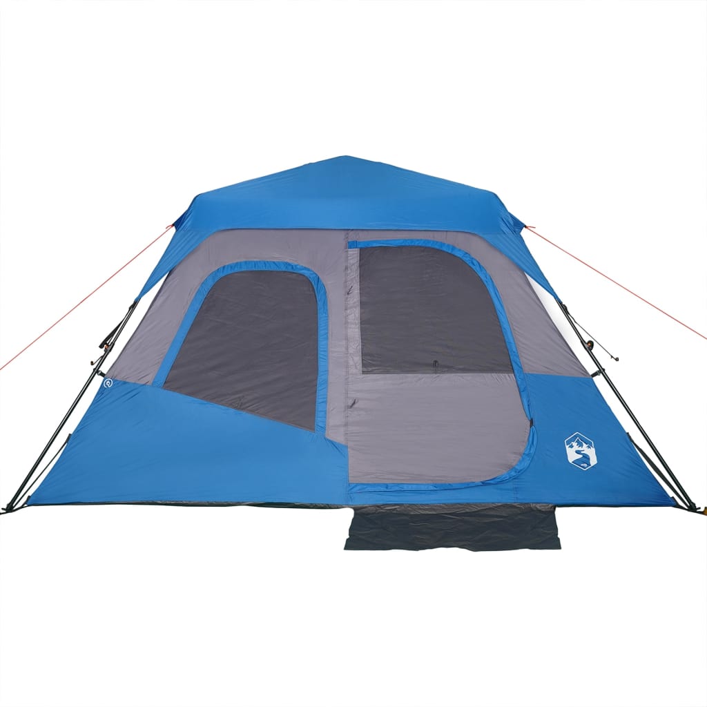 vidaXL Family Tent 6-Person Blue Quick Release Waterproof