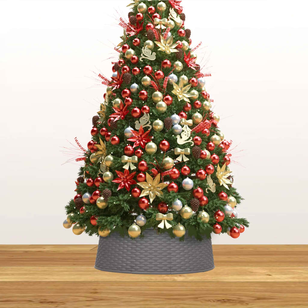 vidaXL Christmas Tree Skirt Brown Ø54x19.5 cm