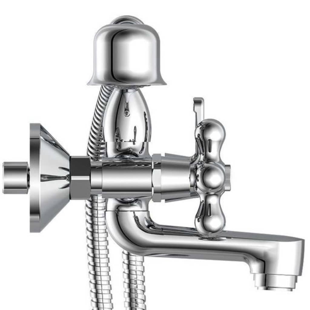SCHÜTTE 2-Handle Bath Mixer with Hand Shower ELK Chrome