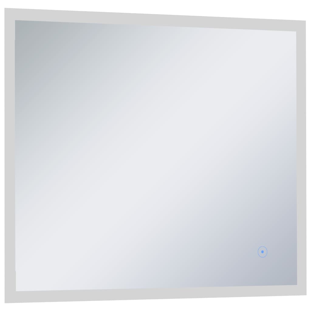 vidaXL Bathroom LED Wall Mirror with Touch Sensor 60x50 cm