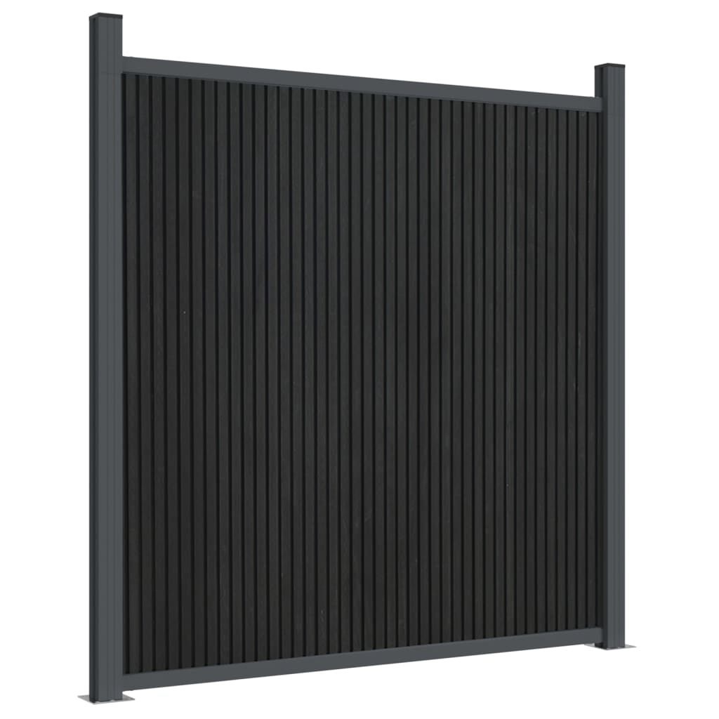 vidaXL Fence Panel WPC Grey 173x186 cm