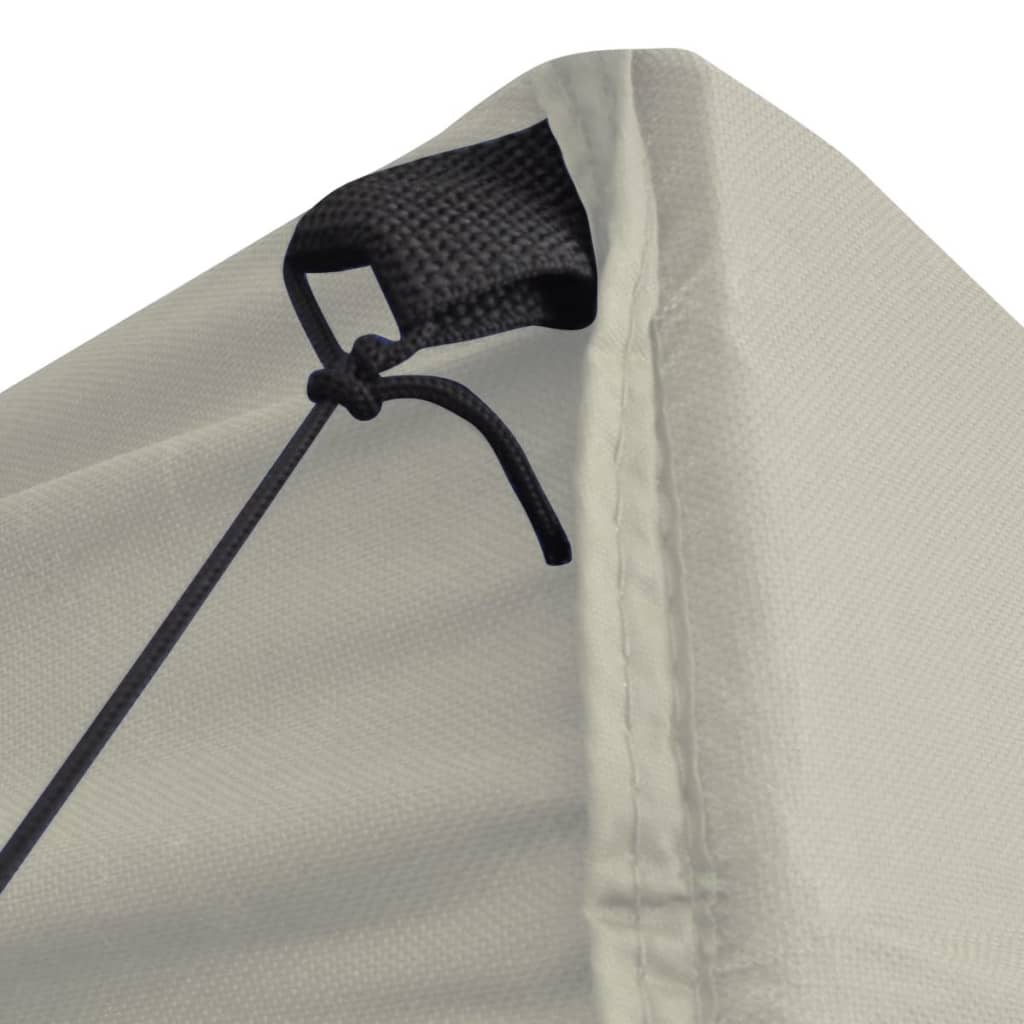 vidaXL Professional Folding Party Tent with 4 Sidewalls 2x2 m Steel Cream