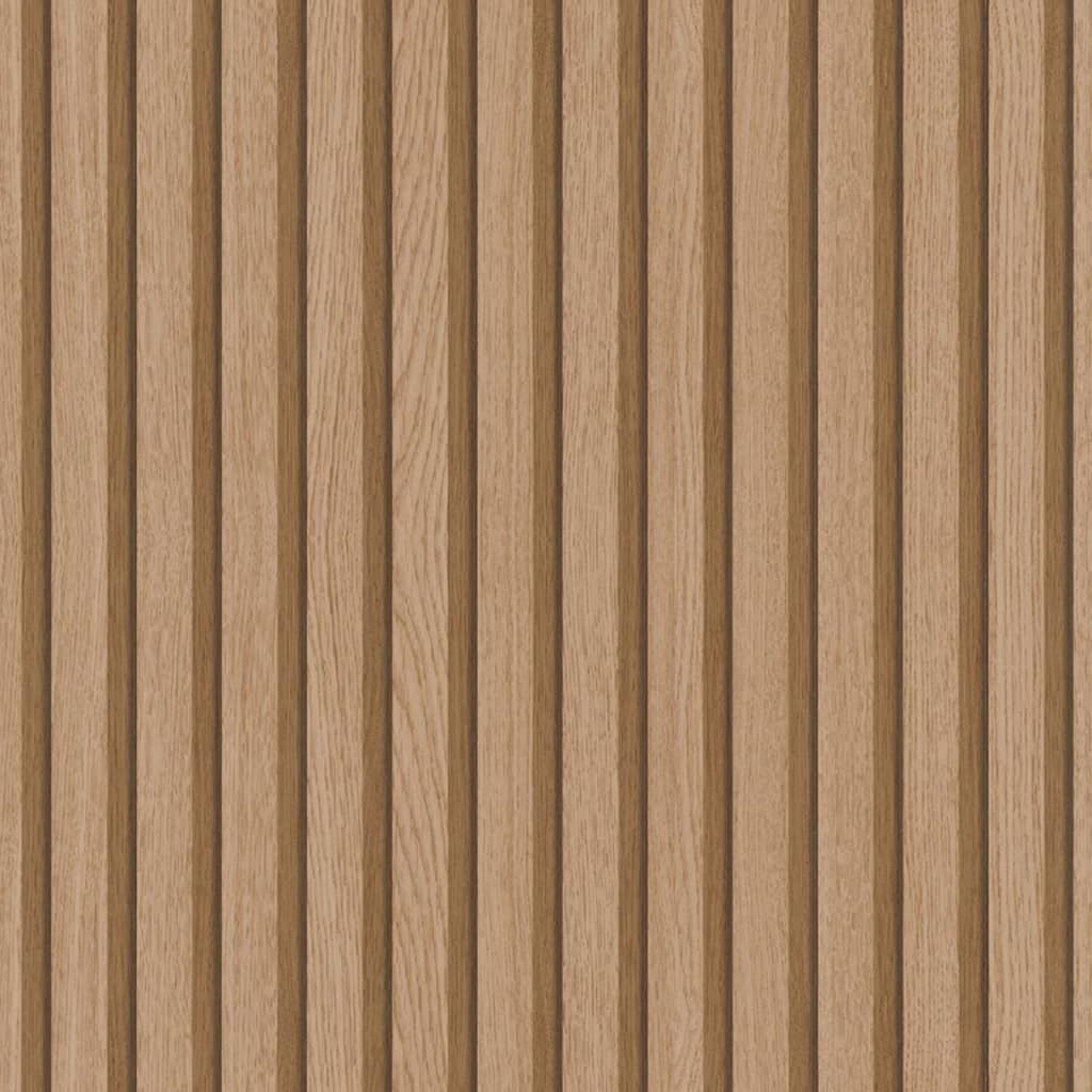Noordwand Wallpaper Botanica Wooden Slats Brown