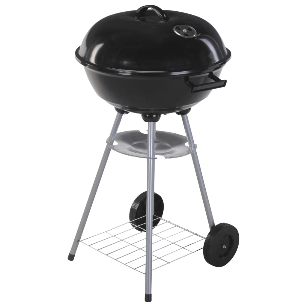 ProGarden Kettle Barbecue on Wheels 46 cm Black