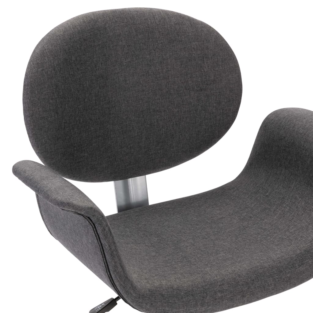 vidaXL Swivel Dining Chairs 6 pcs Grey Fabric