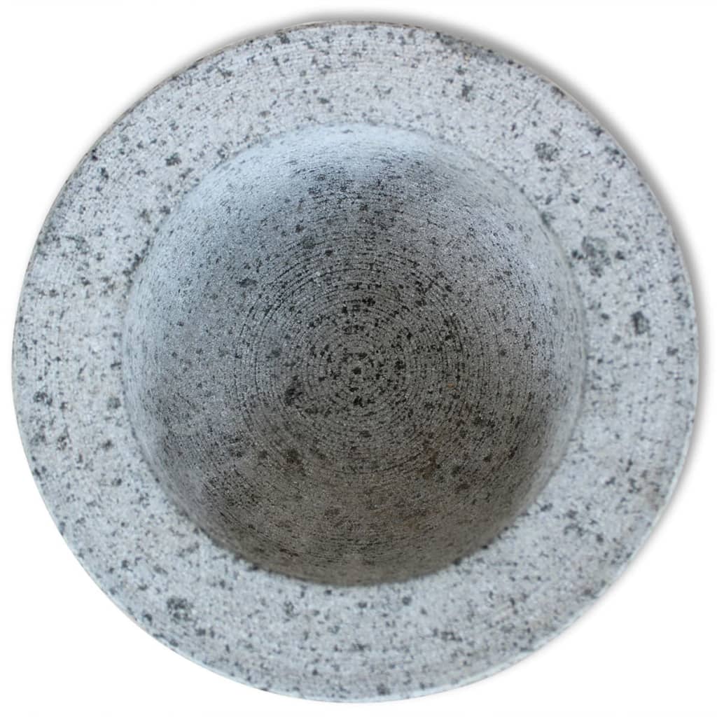 vidaXL Mortar and Pestle Granite 15 cm