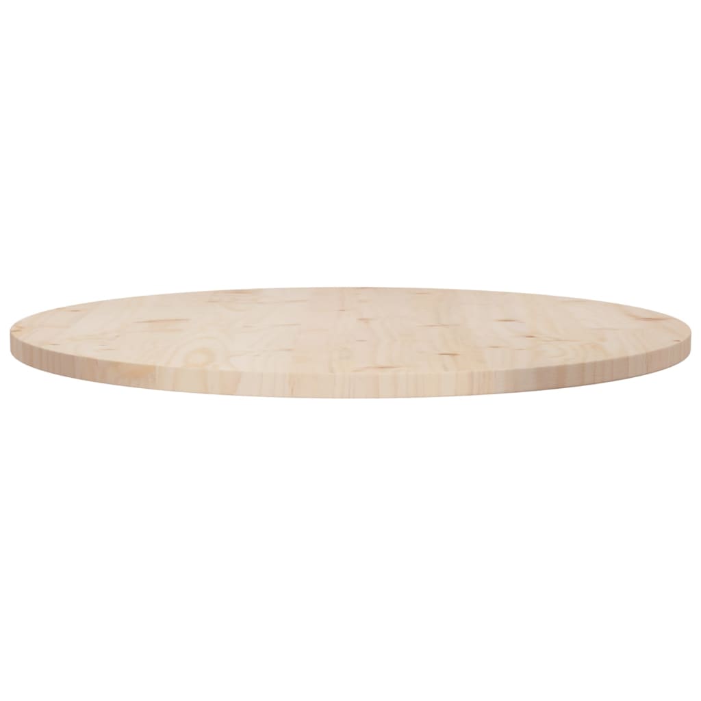 vidaXL Table Top Ø80x2.5 cm Solid Wood Pine