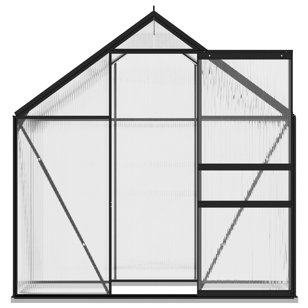 vidaXL Greenhouse Anthracite Aluminium 2.47 m²