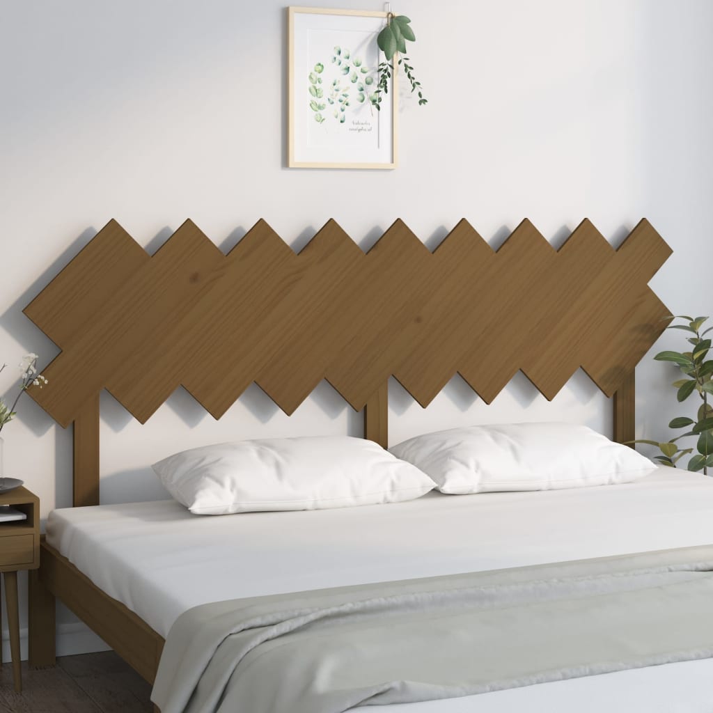 vidaXL Bed Headboard Honey Brown 178x3x80.5 cm Solid Wood Pine