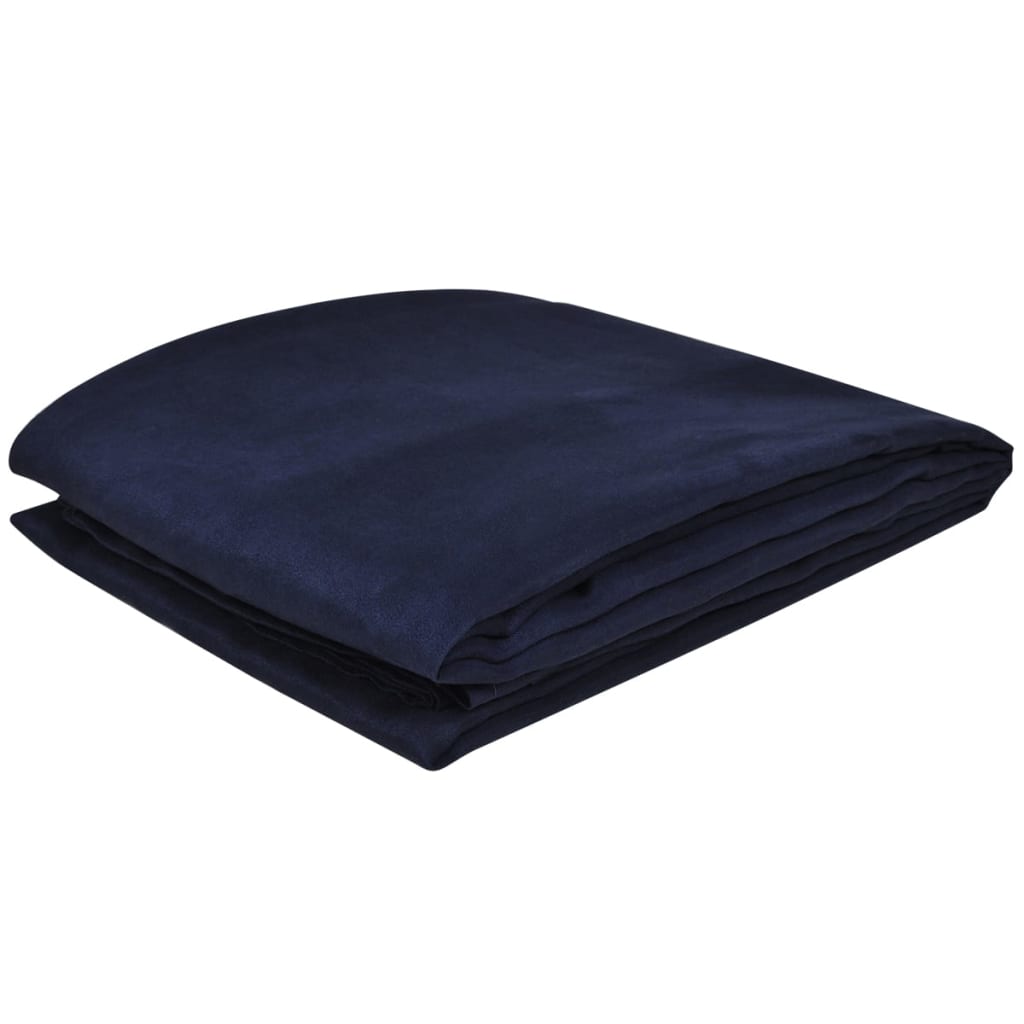 Micro-suede Couch Slipcover Navy Blue 140 x 210 cm