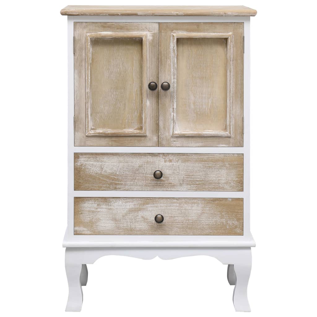vidaXL Drawer Cabinet White 50x30x80 cm Wood