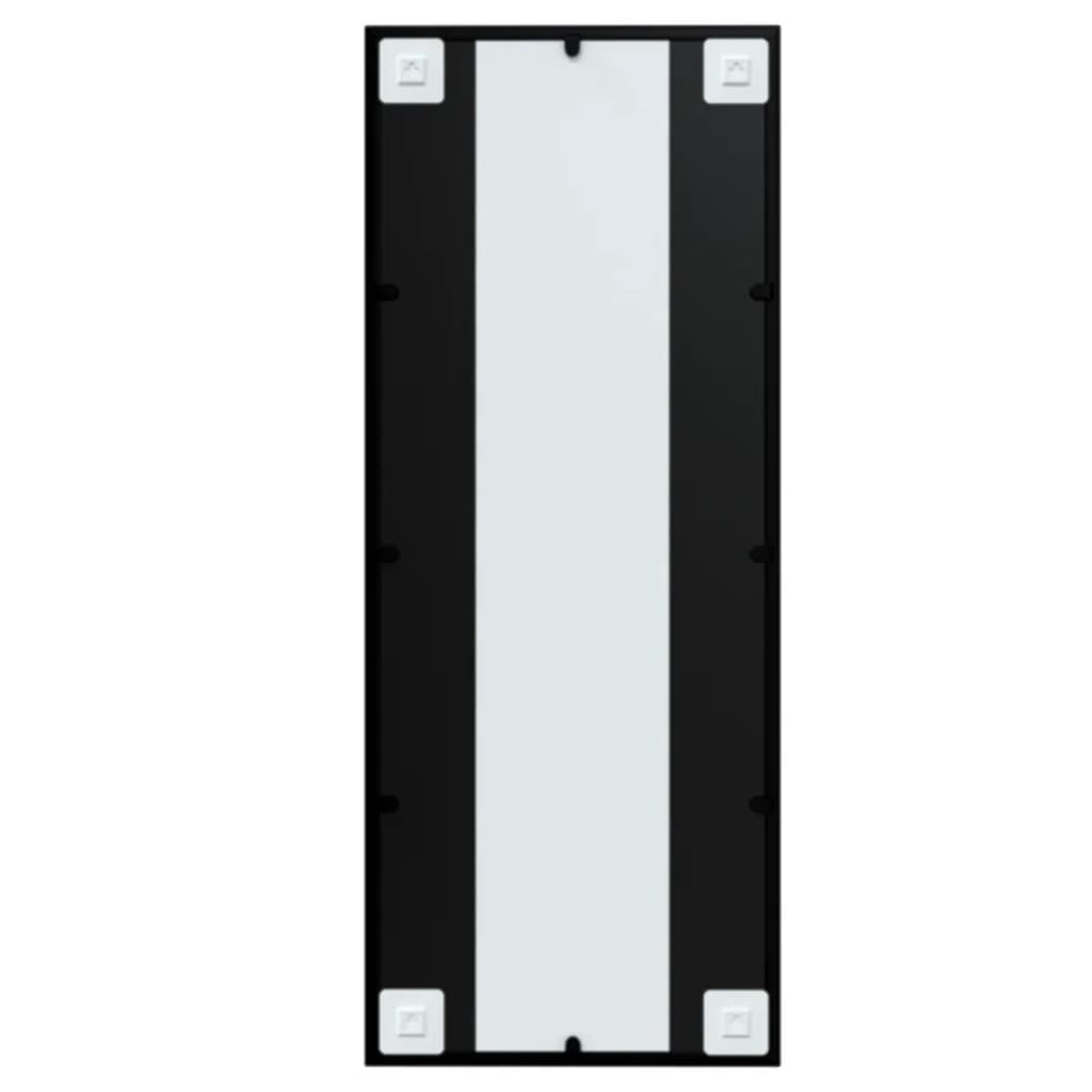 vidaXL Wall Mirror Black 100x40 cm Metal