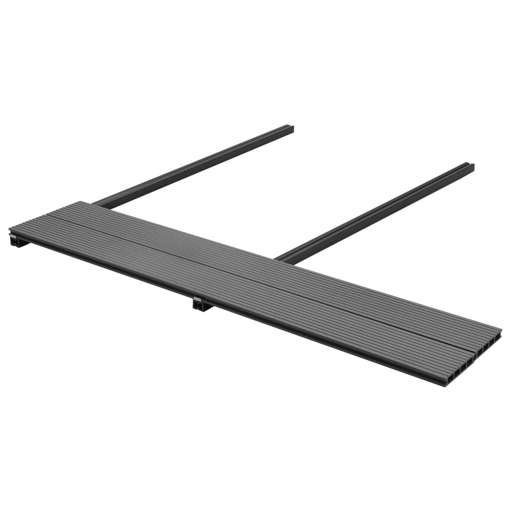 vidaXL WPC Decking Boards with Accessories 10 m² 2.2 m Grey