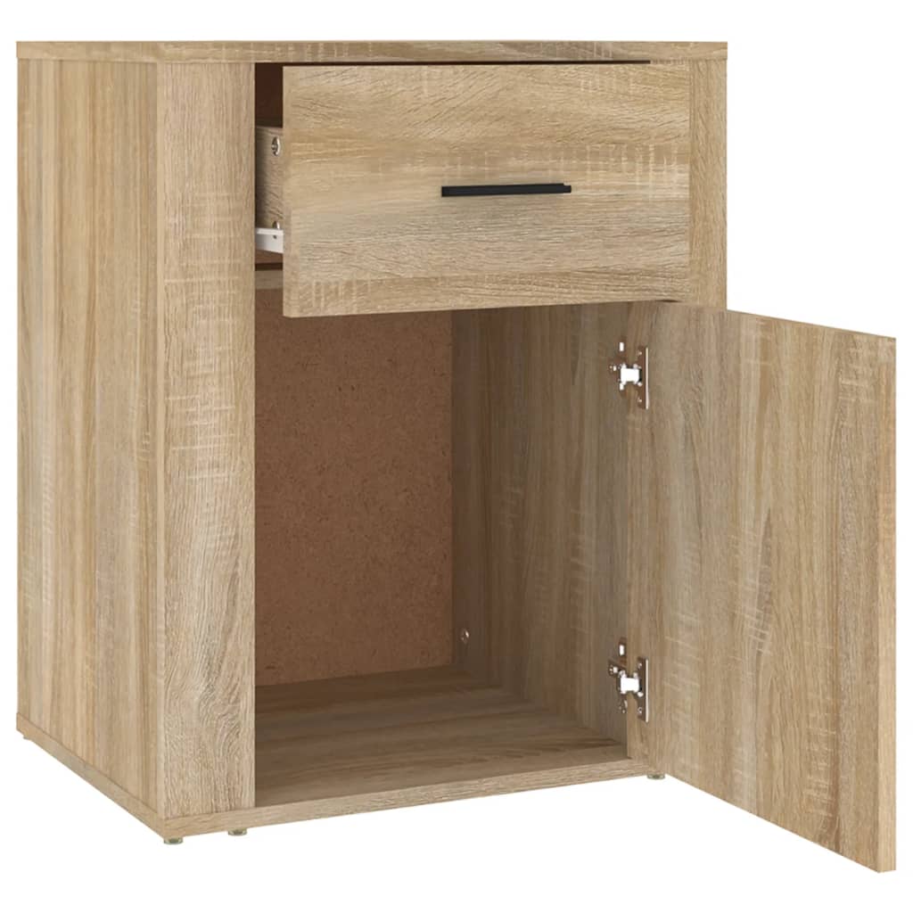 vidaXL Bedside Cabinet Sonoma Oak 50x36x60 cm Engineered Wood