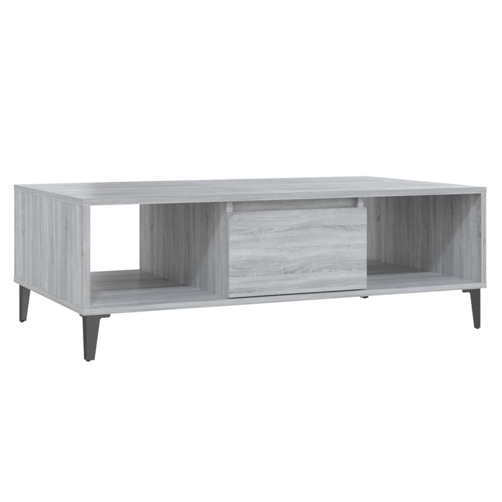 vidaXL Coffee Table Grey Sonoma 103.5x60x35 cm Engineered Wood