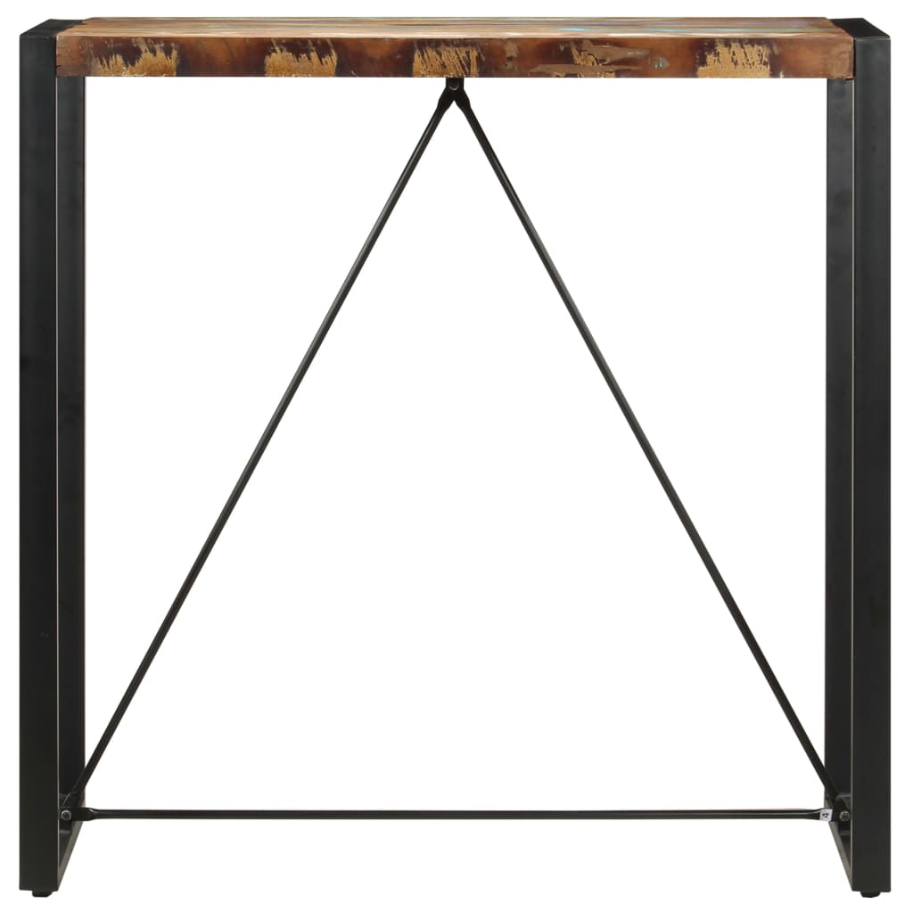 vidaXL Bar Table 110x60x110 cm Solid Reclaimed Wood