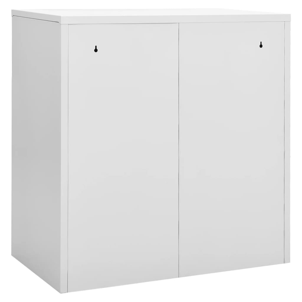vidaXL Locker Cabinets 2 pcs Light Grey and Red 90x45x92.5 cm Steel