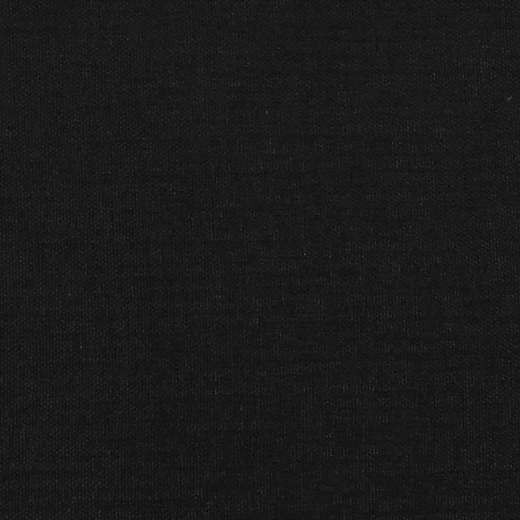 vidaXL Bed Frame Black 90x190 cm Single Fabric