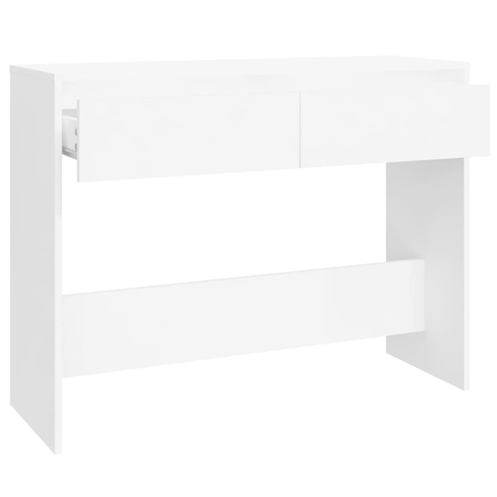 vidaXL Console Table White 100x35x76.5 cm Engineered Wood