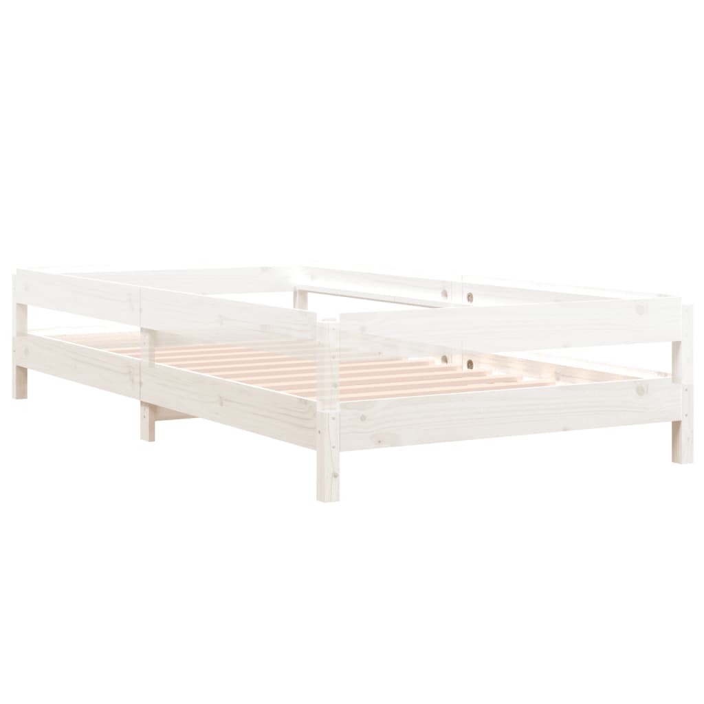 vidaXL Stack Bed White 80x200 cm Solid Wood Pine