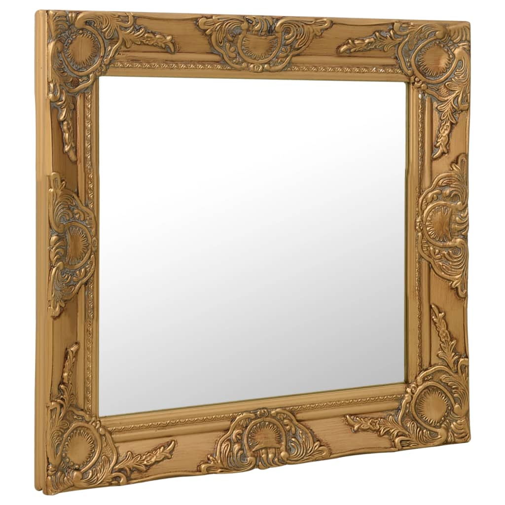 vidaXL Wall Mirror Baroque Style 60x60 cm Gold