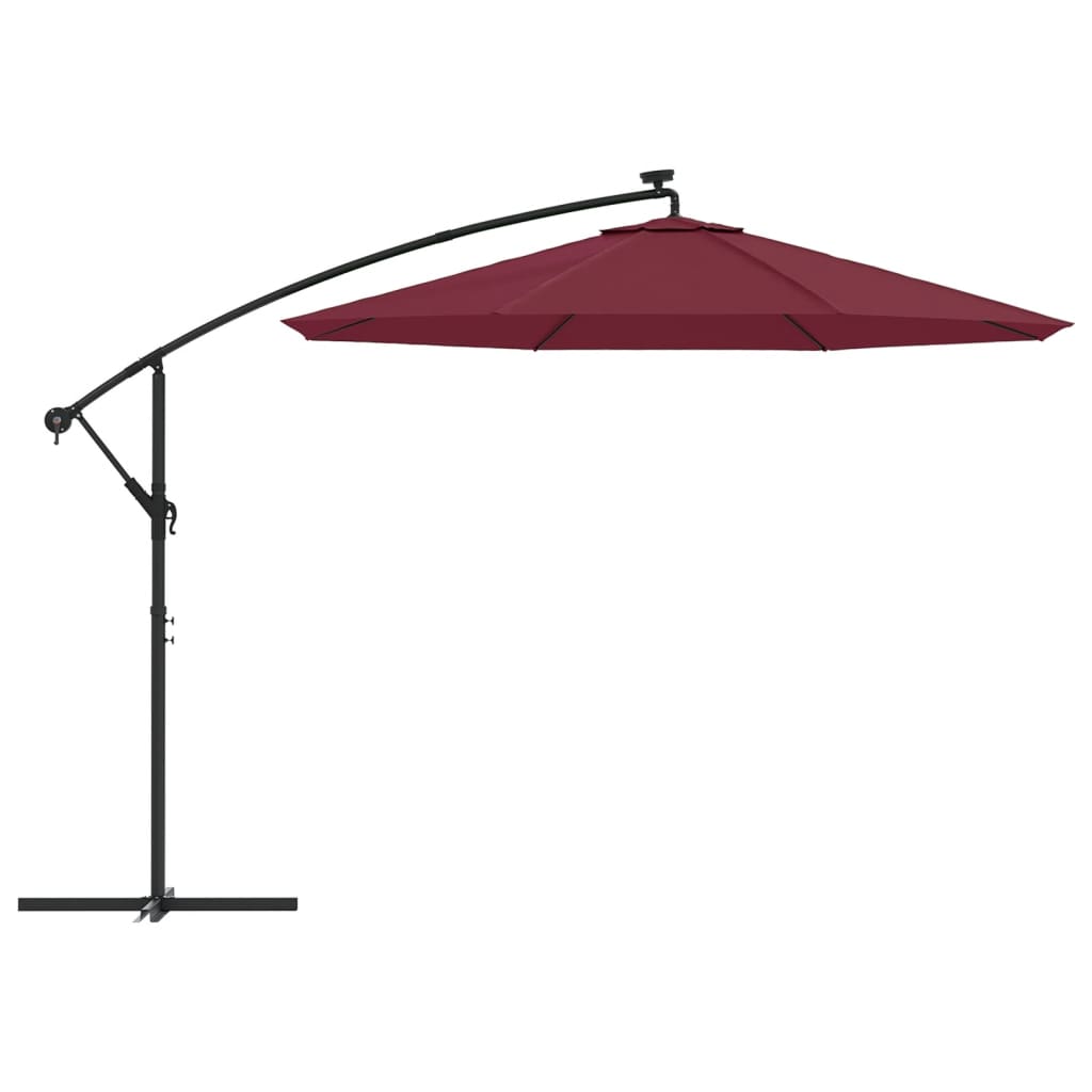 vidaXL Replacement Fabric for Cantilever Umbrella Bordeaux Red 300 cm
