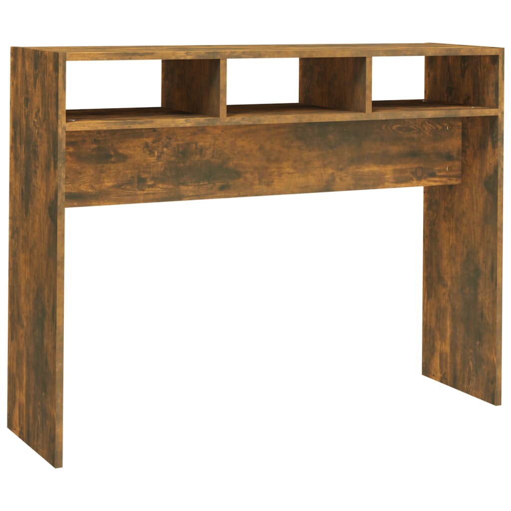 vidaXL Console Table Smoked Oak 105x30x80 cm Engineered Wood