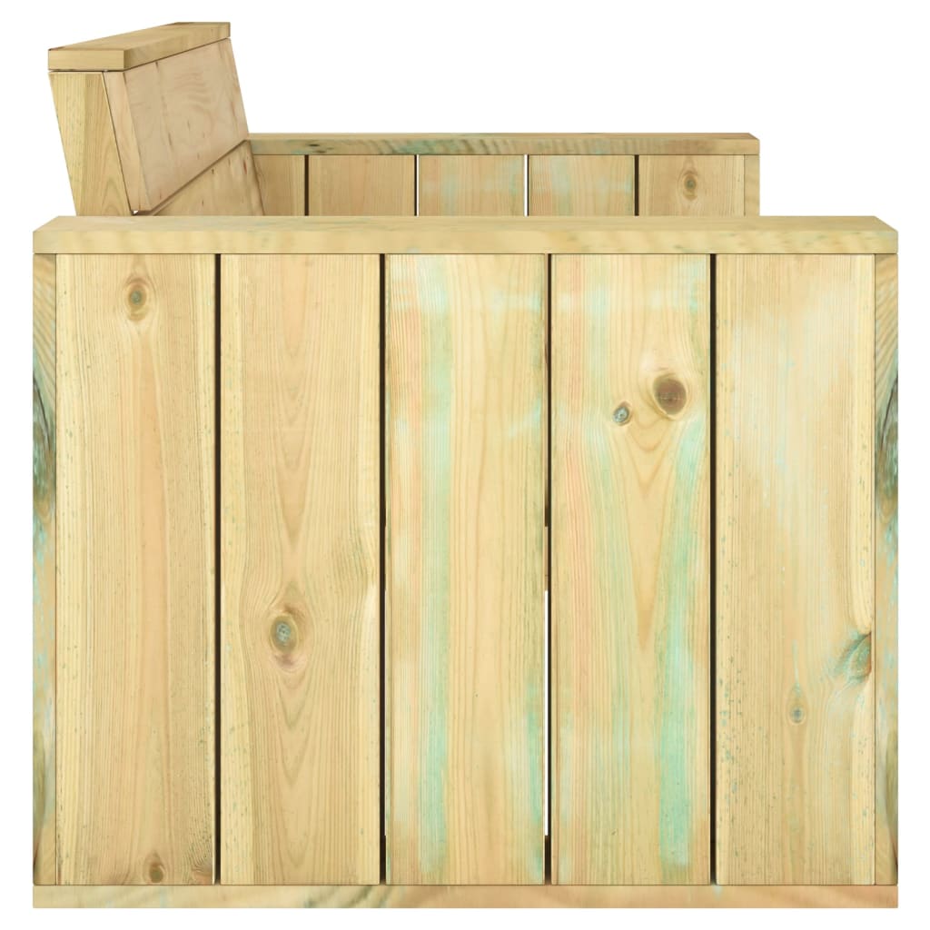 vidaXL 4 Piece Garden Lounge Set Impregnated Solid Wood Pine