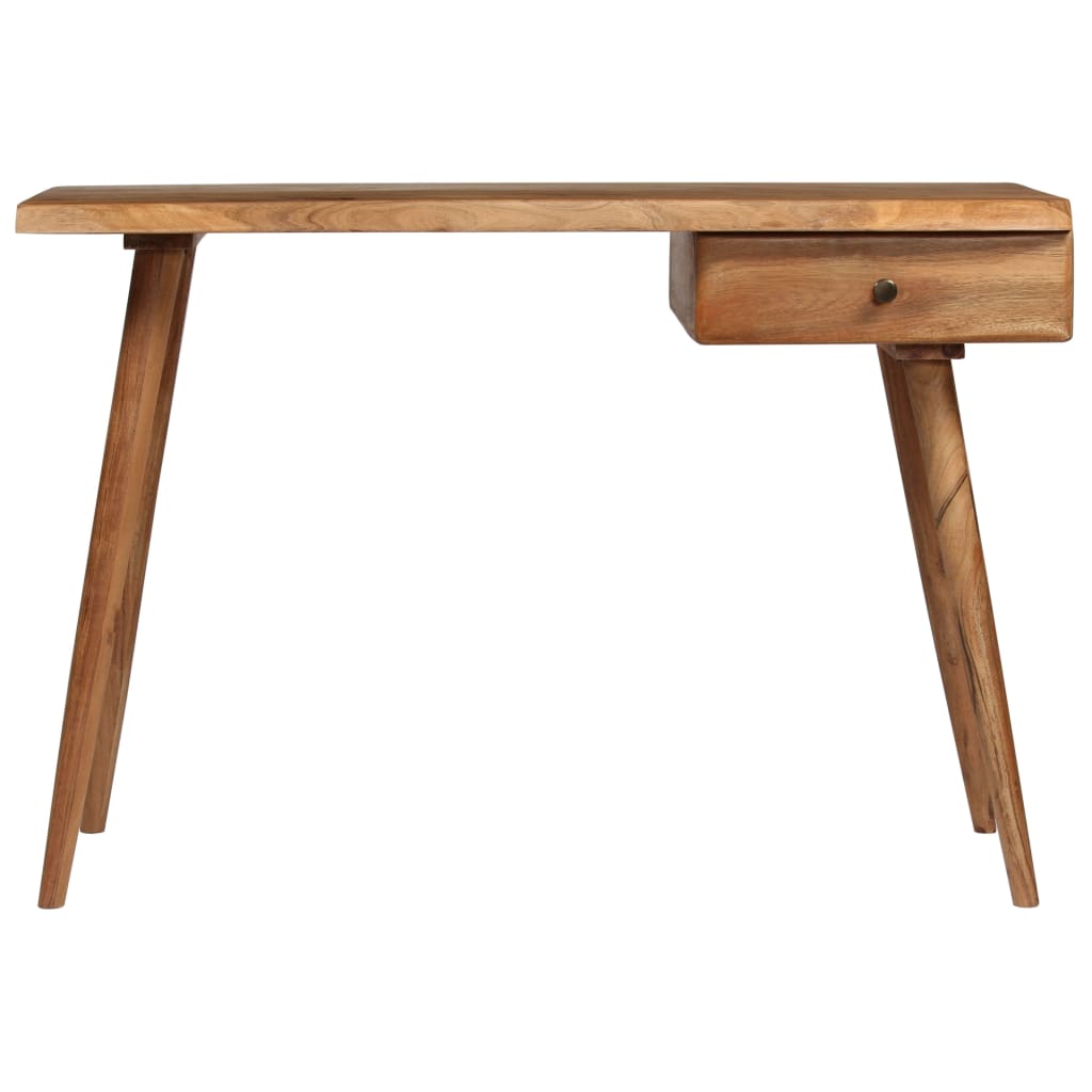 vidaXL Writing Table Solid Acacia Wood 110x50x76 cm