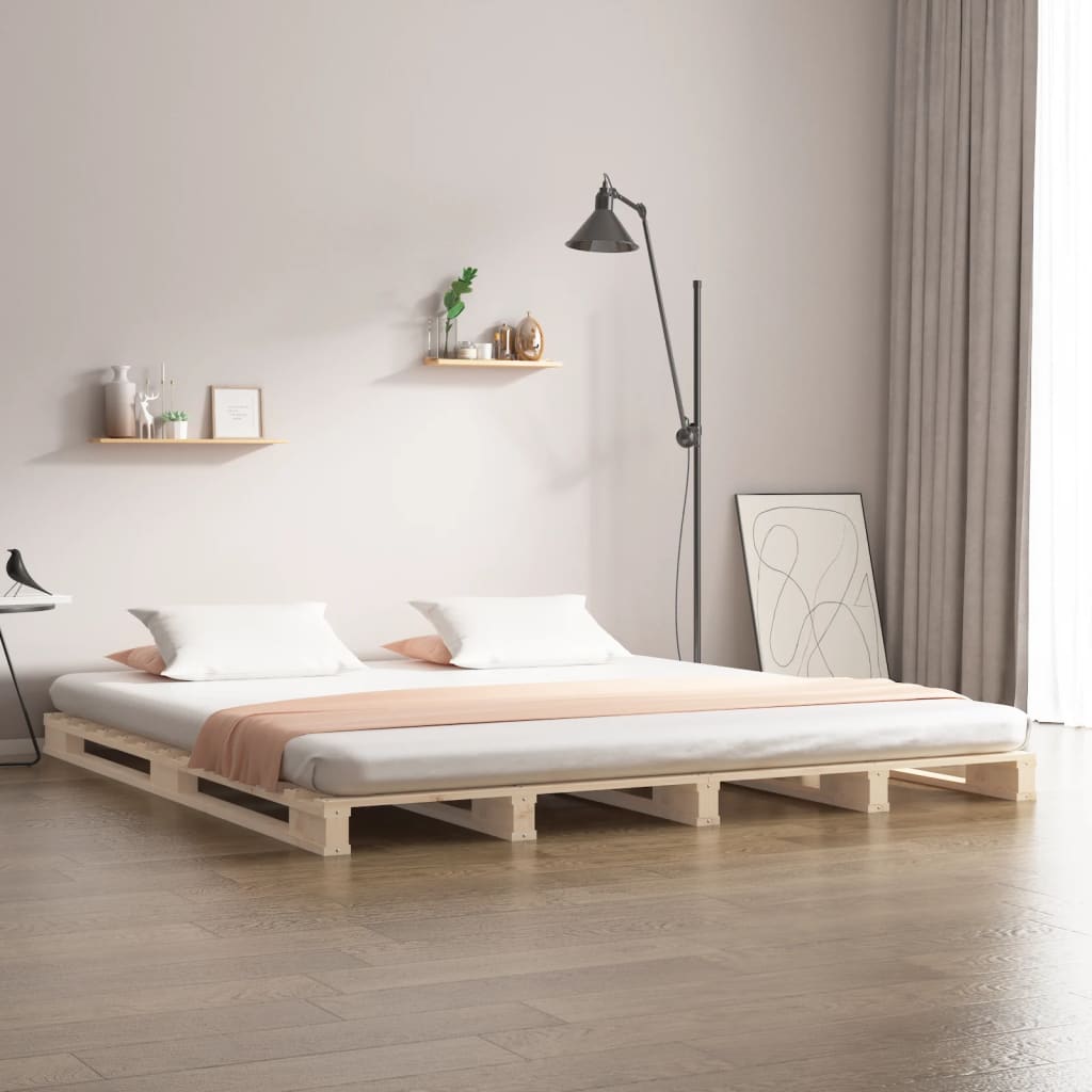 vidaXL Pallet Bed 180x200 cm Super King Size Solid Wood