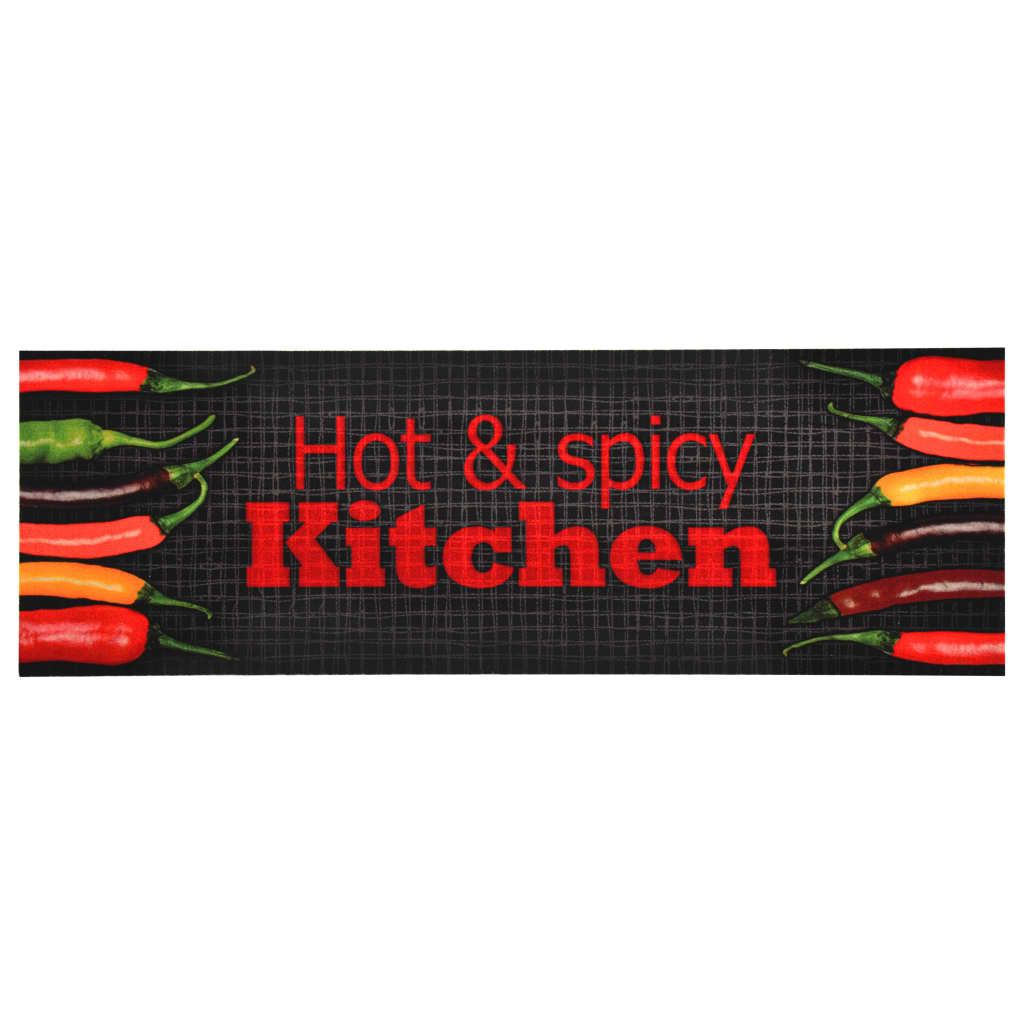 vidaXL Kitchen Floor Mat Washable Hot&Spicy 60x180 cm
