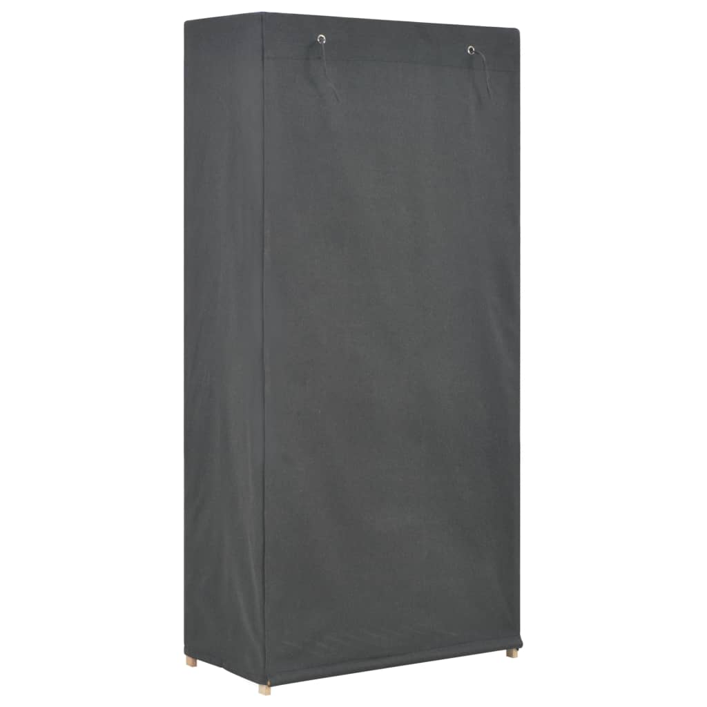 vidaXL 3-Tier Wardrobe Grey 79x40x170 cm Fabric
