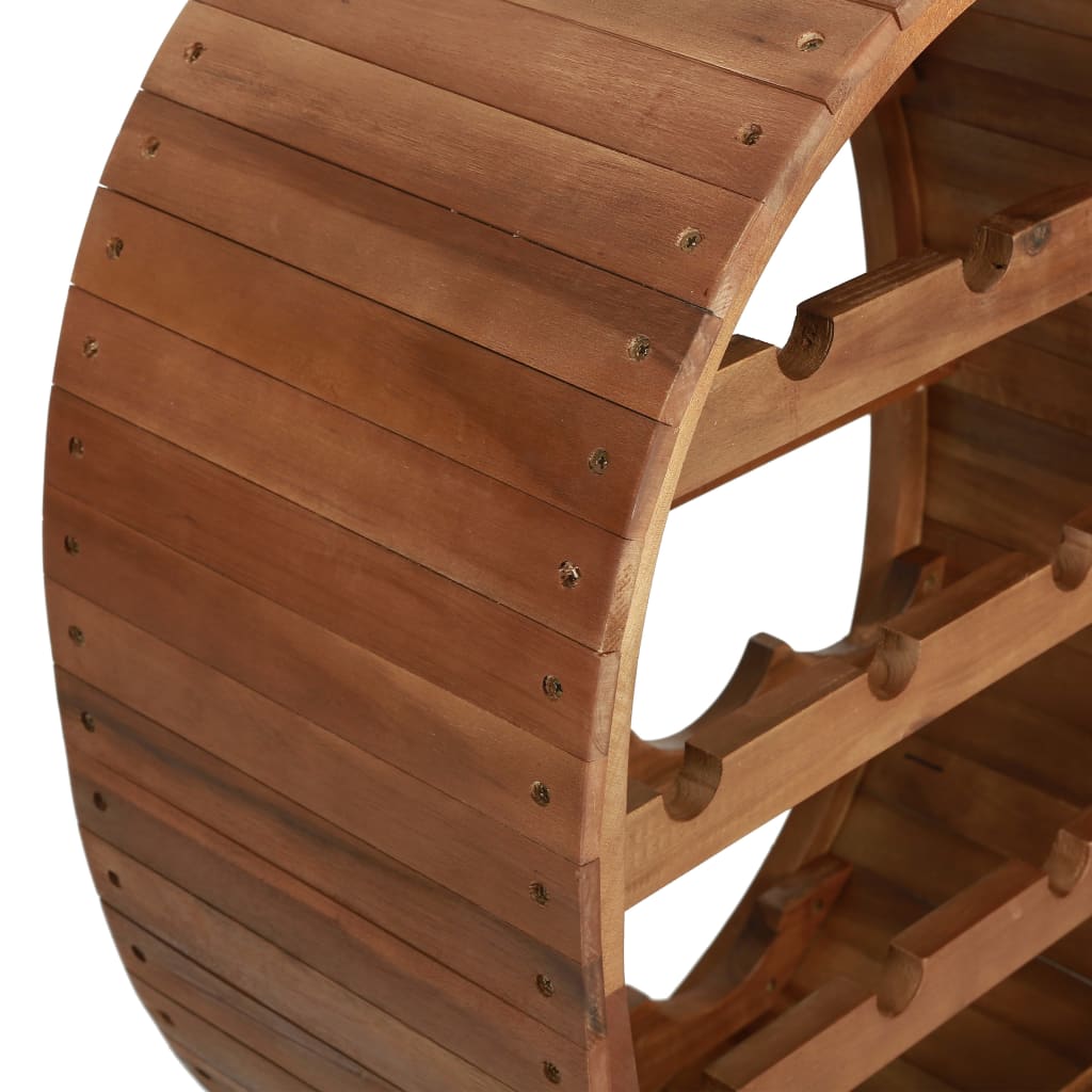 vidaXL Wine Rack 13 Bottles Solid Acacia Wood vidaXL.co.uk