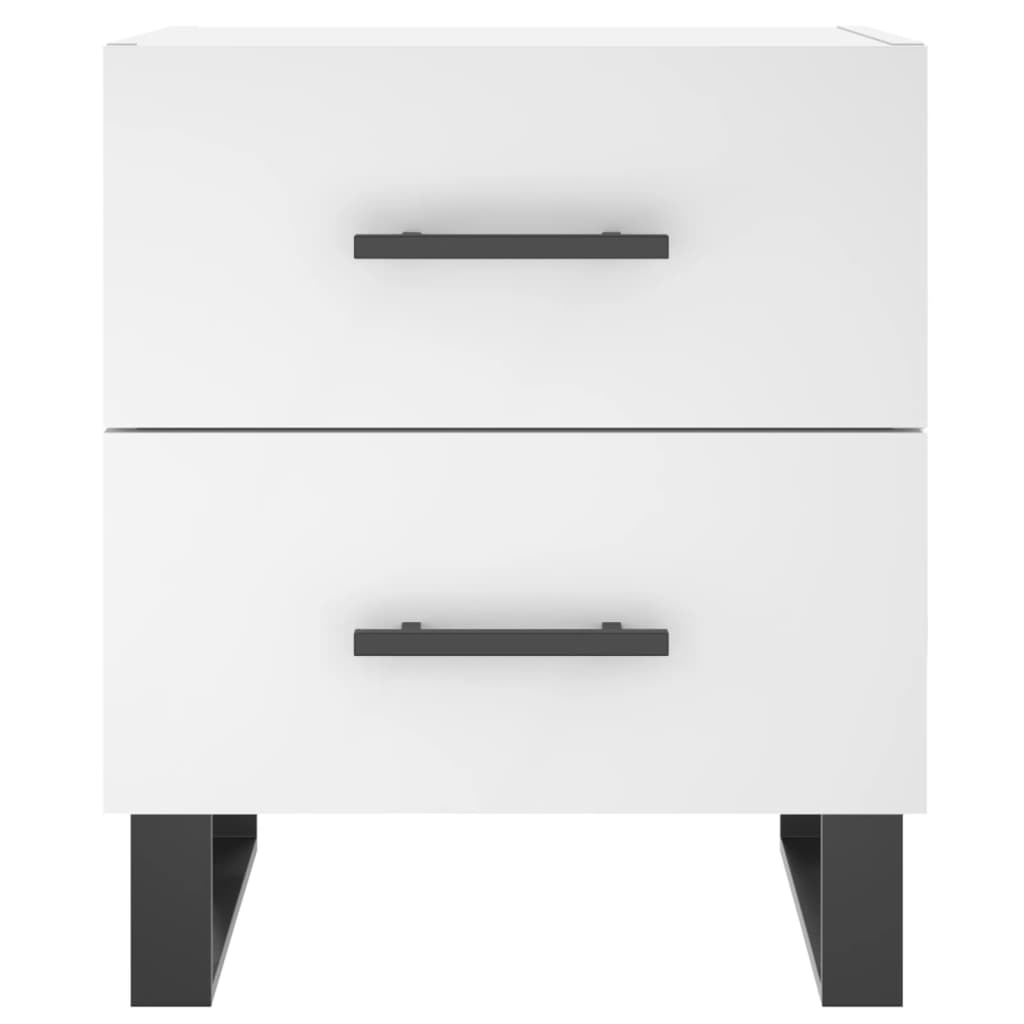 vidaXL Bedside Cabinets 2 pcs White 40x35x47.5 cm Engineered Wood