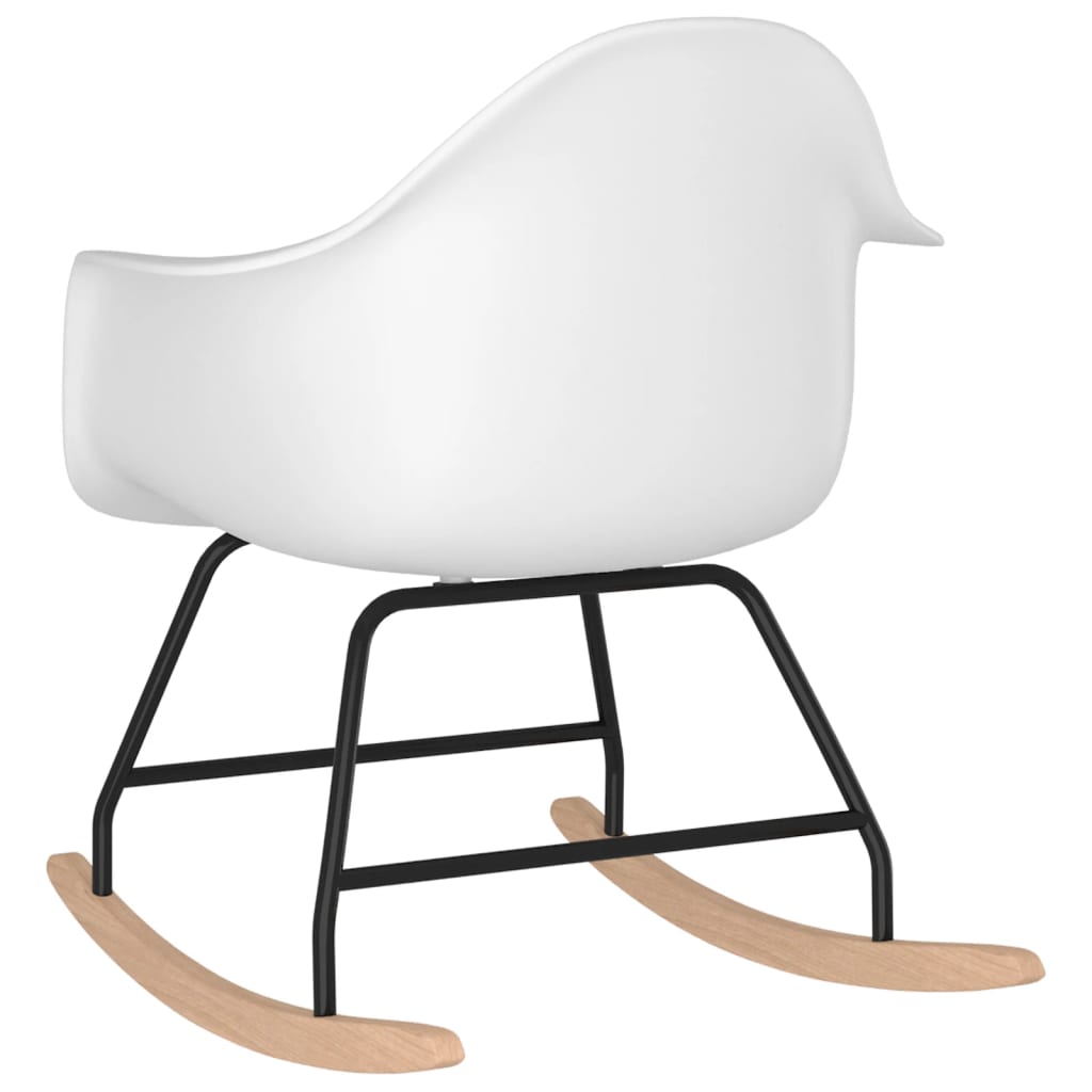vidaXL Rocking Chair White PP