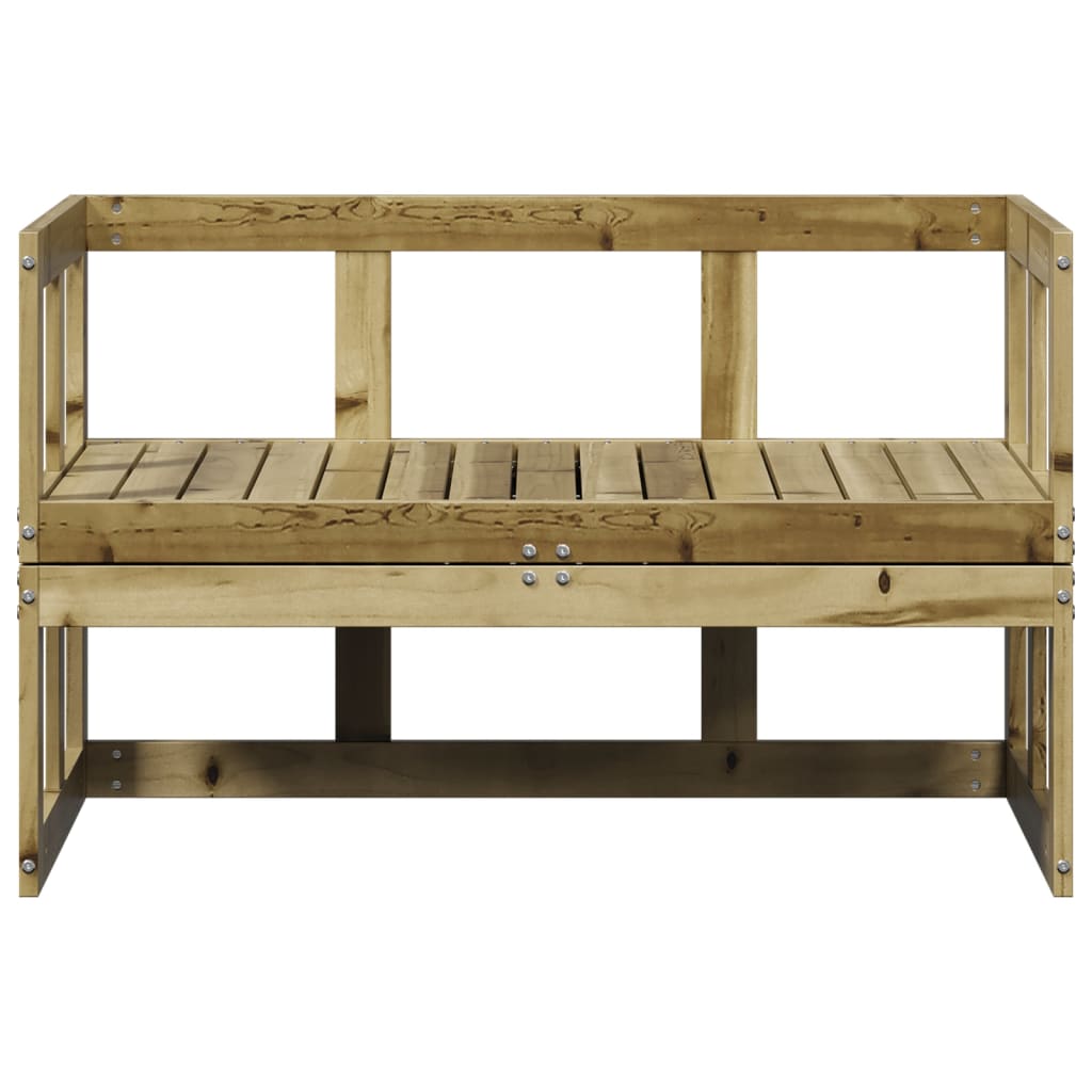 vidaXL Garden Sofa Bench Extendable Impregnated Wood Pine