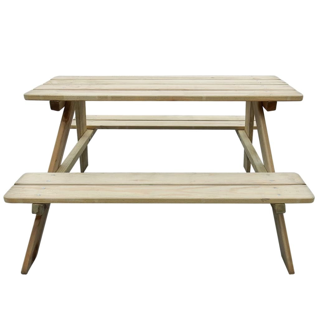 vidaXL Kid’s Picnic Table 89x89.6x50.8 cm Wood