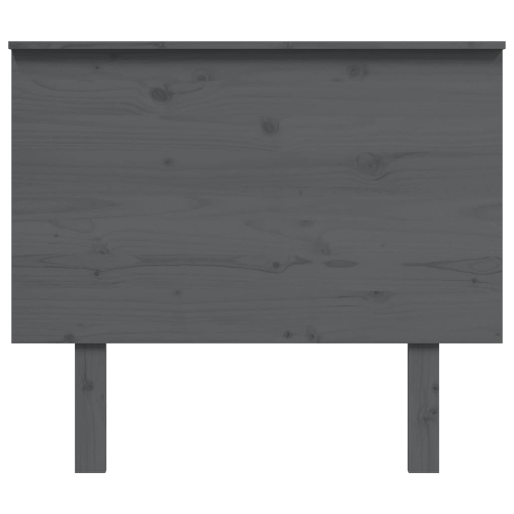 vidaXL Bed Headboard Grey 94x6x82.5 cm Solid Wood Pine