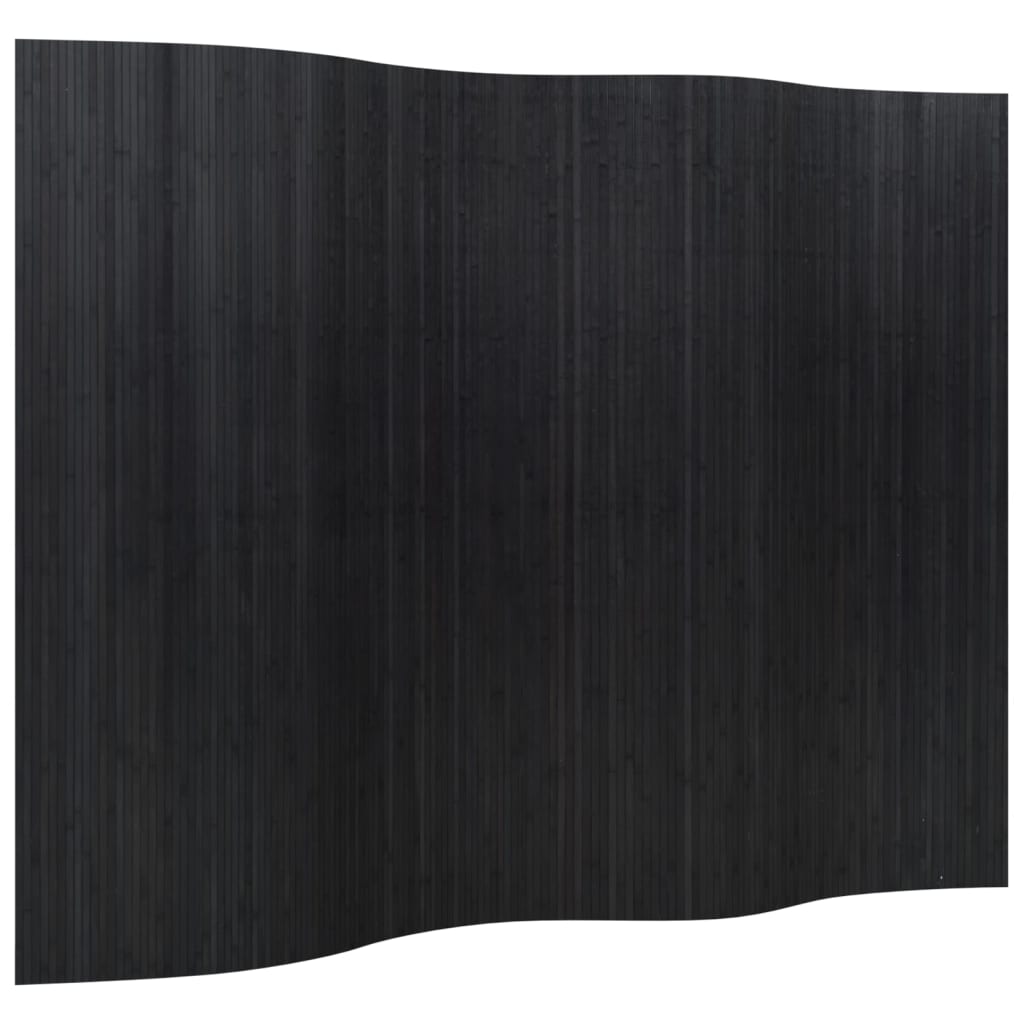 vidaXL Room Divider Black 165x250 cm Bamboo