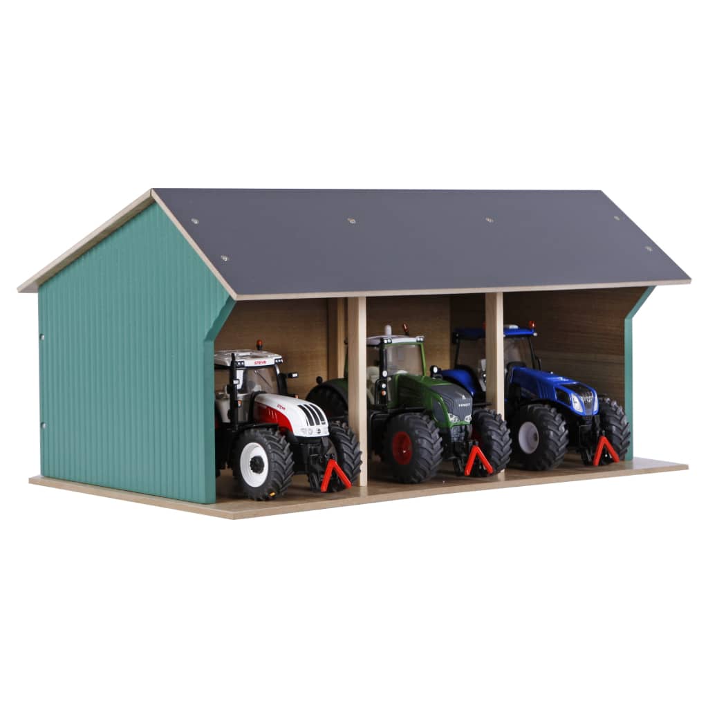 Kids Globe Farm Shed for Tractors Small 1:32 Wood